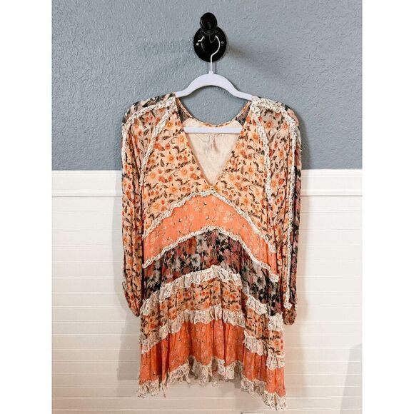 Verb by Pallavi Singhee Long-Sleeve Tiered Mini Dress - Picture 4 of 7